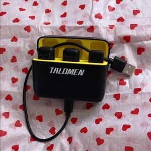 TALOMEN Black and Yellow 3-Port USB Adapter Hub